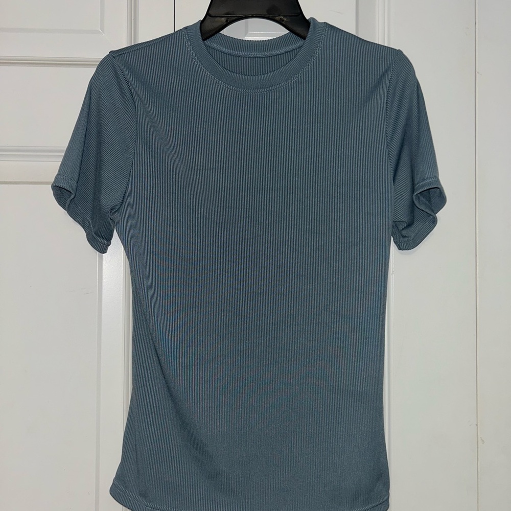 Classic Blue Short Sleeve Tee with matching shorts set